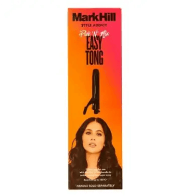 Mark Hill Pick 'N' Mix Easy Tong Barrel packaging showcasing easy-to-use styling tool for perfect curls.