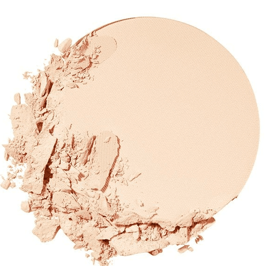 Fit Me Matte + Poreless Pressed Powder in light shade, showcasing a smooth, matte texture and ideal for oily skin.