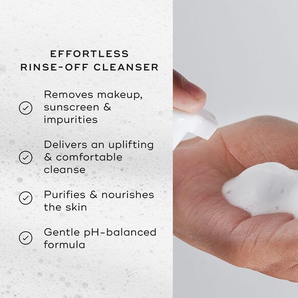 Effortless rinse-off cleanser from Medik8 removes makeup, sunscreen, and impurities for a gentle, uplifting clean.