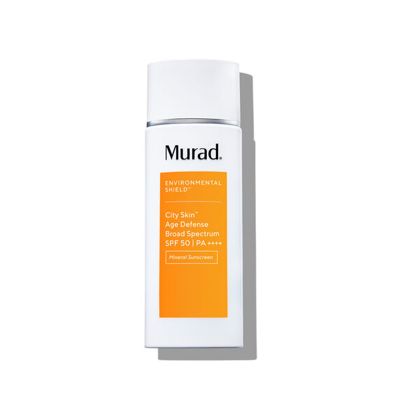 Murad skincare bottle on a white background