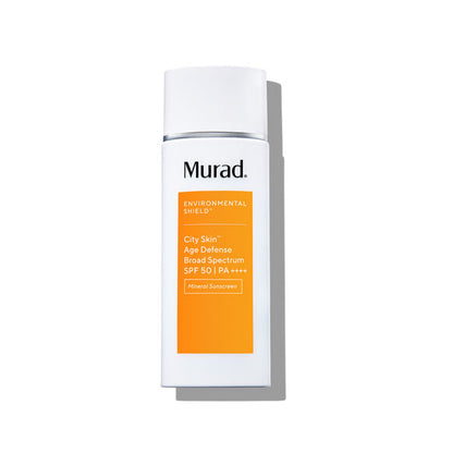 Murad skincare bottle on a white background