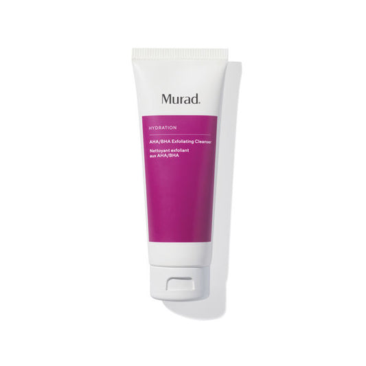 Tube of Murad skincare product on a white background