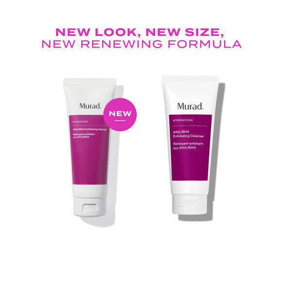 Two tubes of Murad skincare product with a 'New' label on a white background.