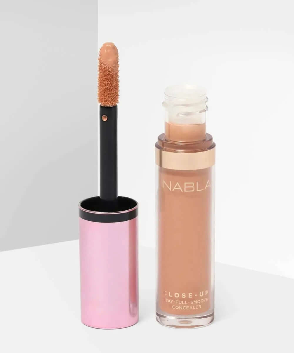 NABLA Close Up Concealer with applicator, showcasing its full coverage for flawless skin.