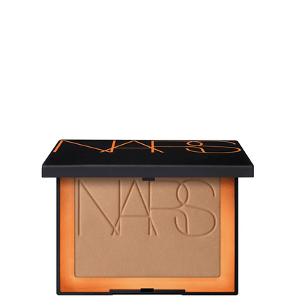 NARS Laguna Bronzing Powder in sleek black packaging, perfect for achieving a natural sun-kissed glow.