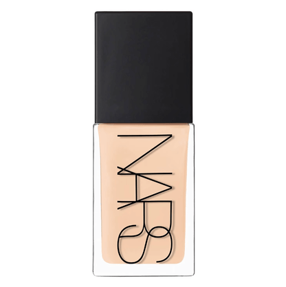 NARS Light Reflecting Foundation 30ml bottle with a black cap, offering a luminous finish for flawless skin.