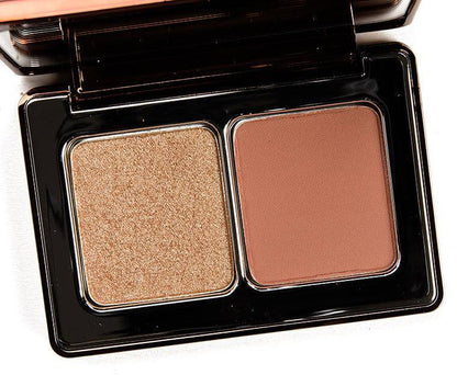 Natasha Denona Mini Bronze & Glow compact with bronzer and highlighter for radiant makeup looks.