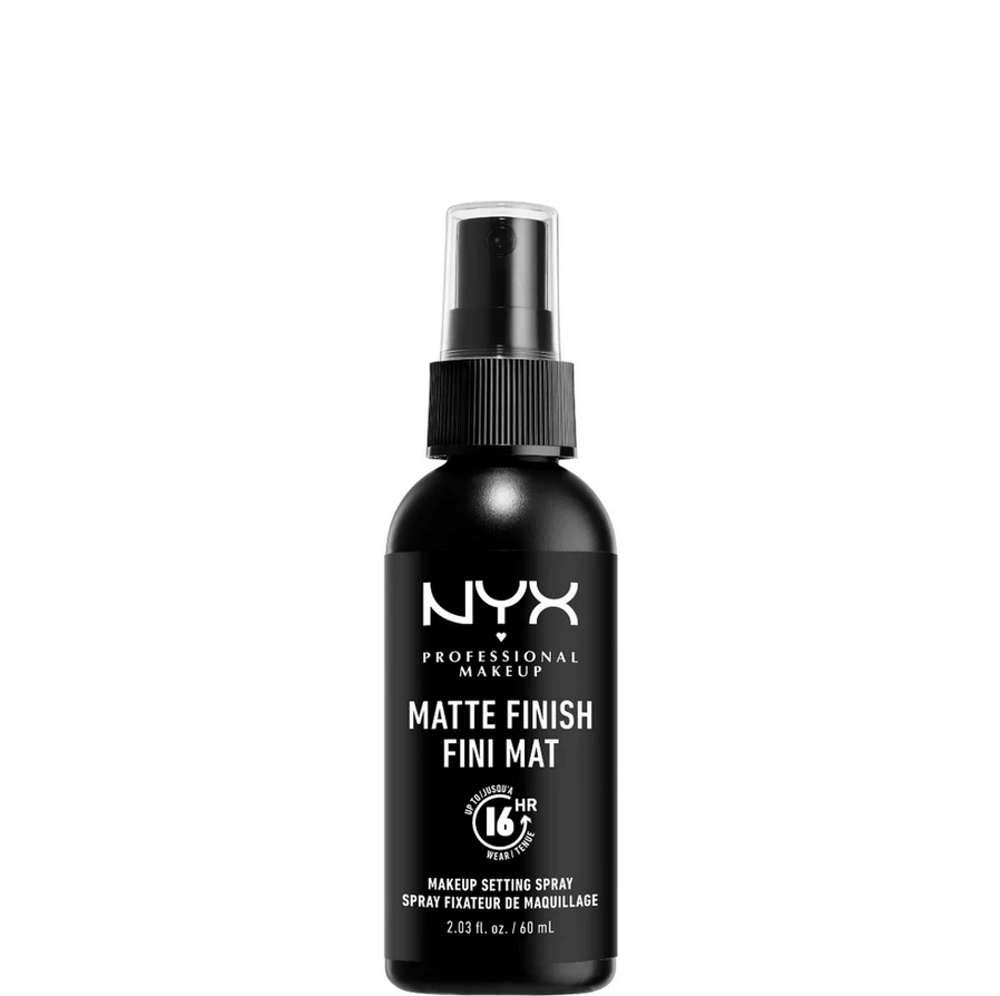 NYX Professional Makeup Matte Finish setting spray on a white background