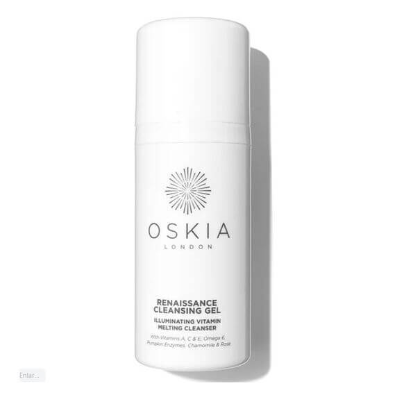 Oskia Renaissance Cleansing Gel bottle on a white background