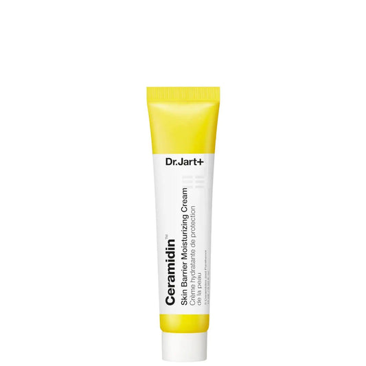 Dr Jart+ Ceramidin Cream tube for deep hydration and moisture barrier support in skincare.