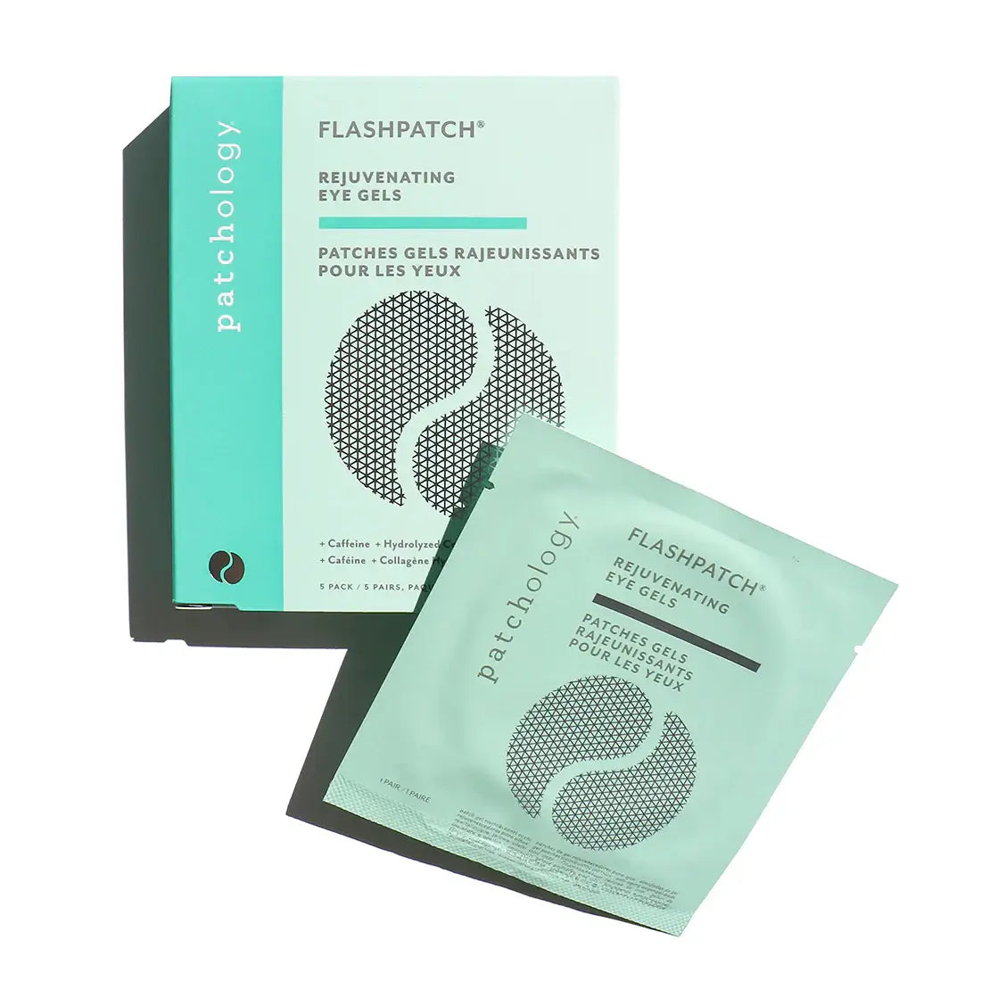 Patchology Flashpatch rejuvenating eye gels packaging on a white background