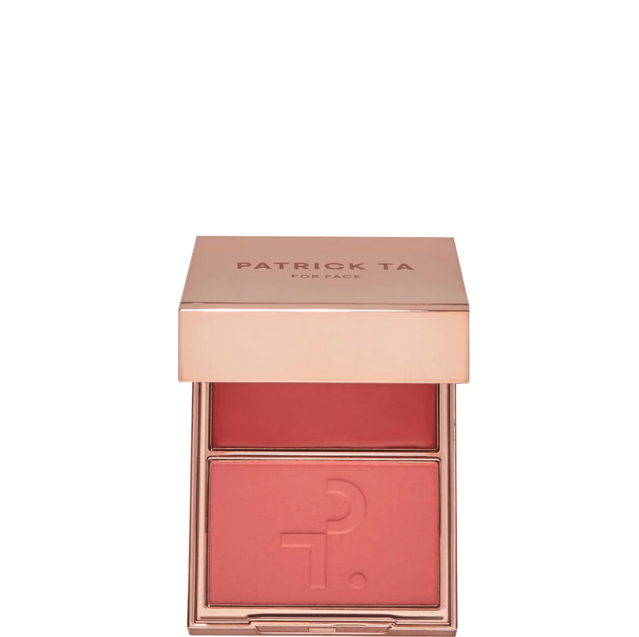 Patrick Ta blush compact on a white background