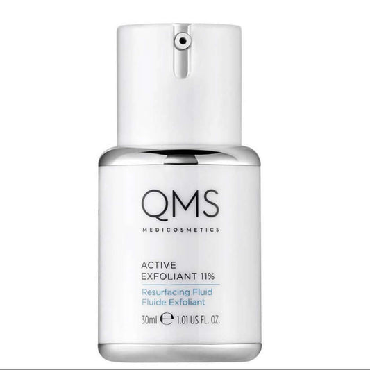 QMS Medicosmetics Active Exfoliant 11% Resurfacing Fluid 30ml for smooth, glowing skin.