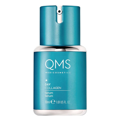 QMS Medicosmetics Day Collagen Serum 30ml bottle for radiant, youthful skin and advanced collagen technology.