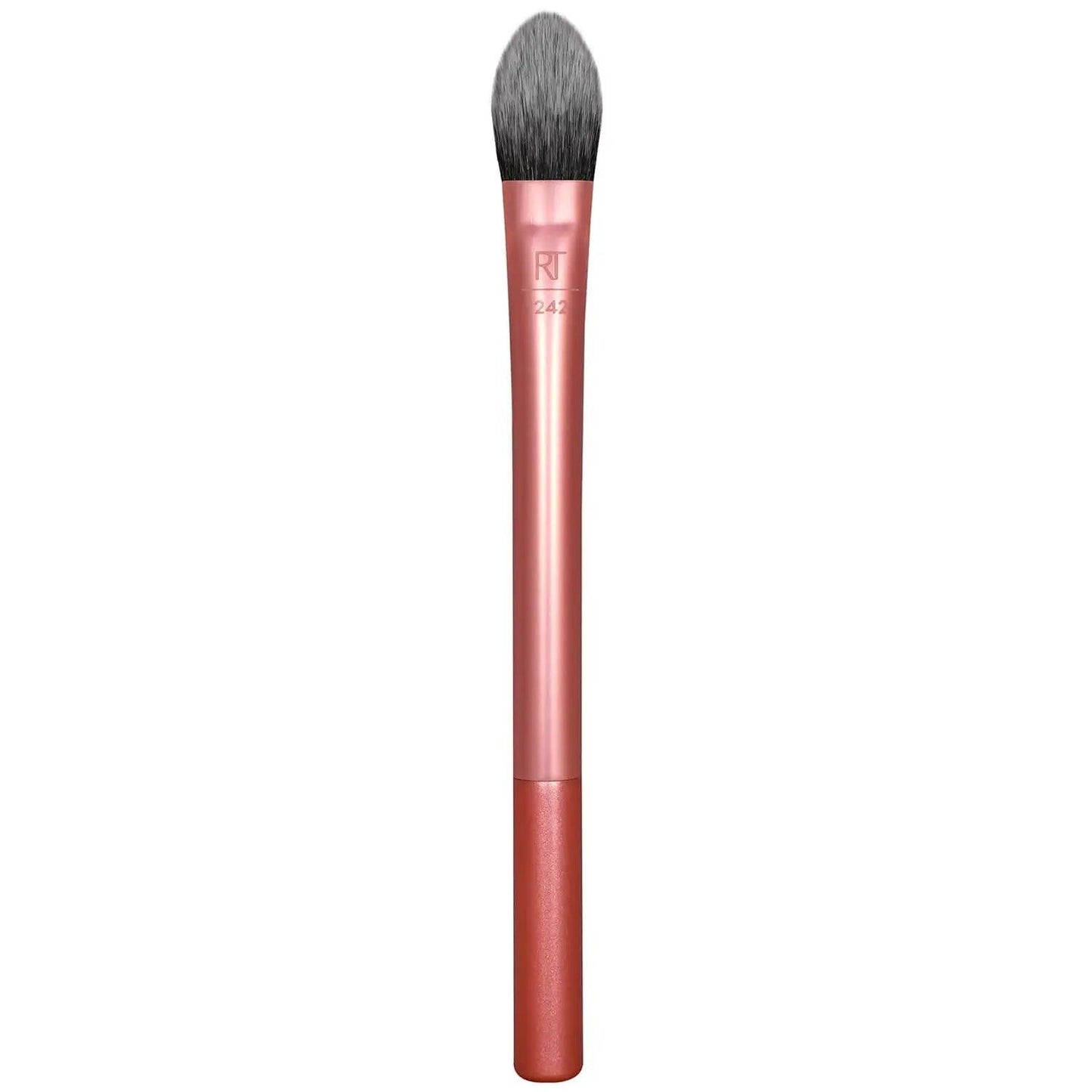 Real Techniques Brightening Concealer Brush with soft synthetic bristles for flawless under-eye coverage.