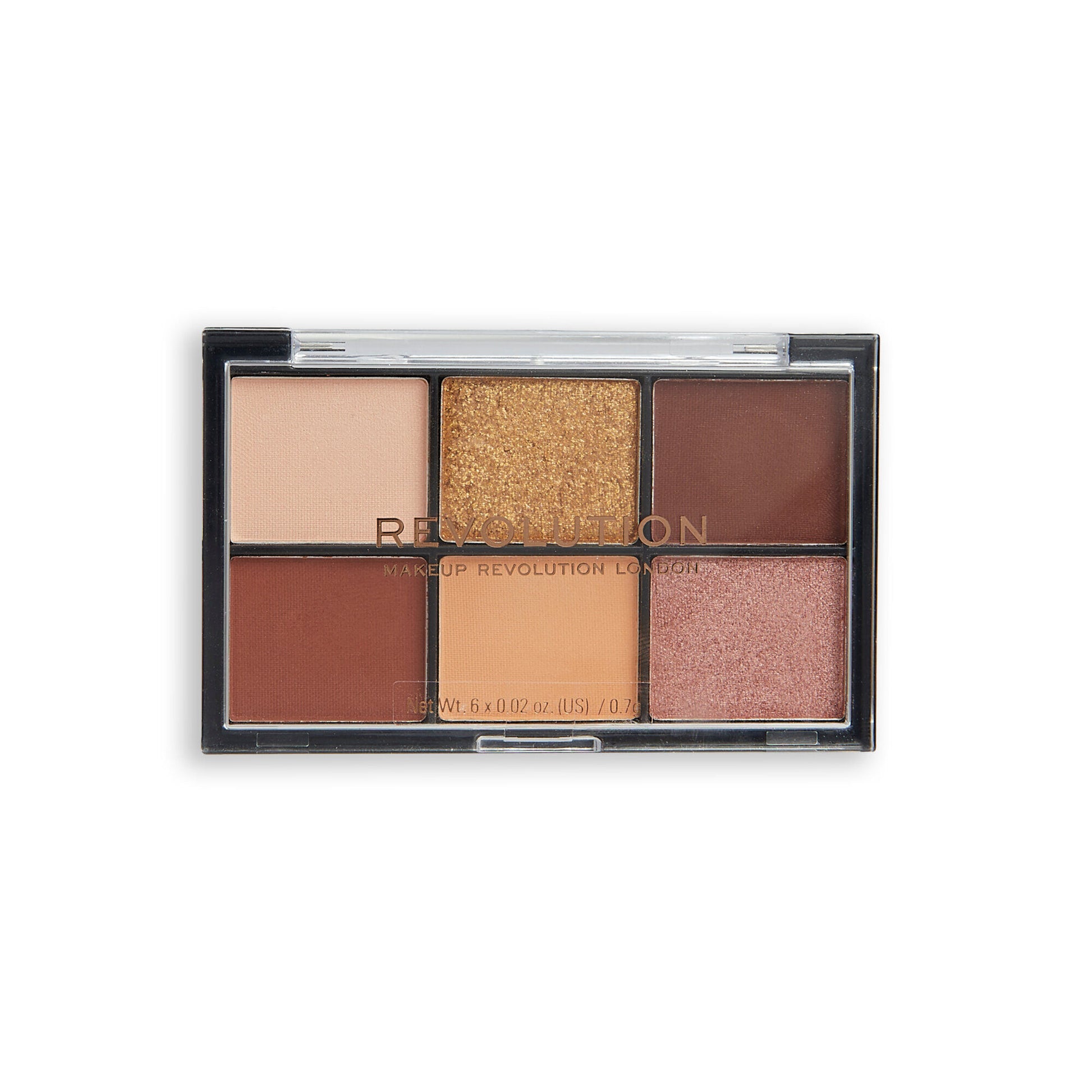 Revolution Mini Reloaded Palette in Velvet Rose with six versatile shades for on-the-go makeup.