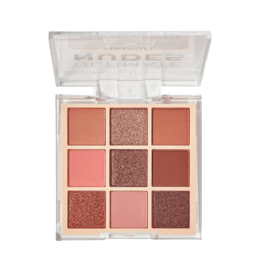 Revolution Ultimate Nudes Shadow Palette Medium with nine versatile nude shades for everyday makeup looks.