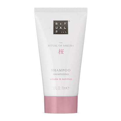 RITUALS The Ritual of Sakura Shampoo for volume and nutrition, 70ml packaging on a white background.