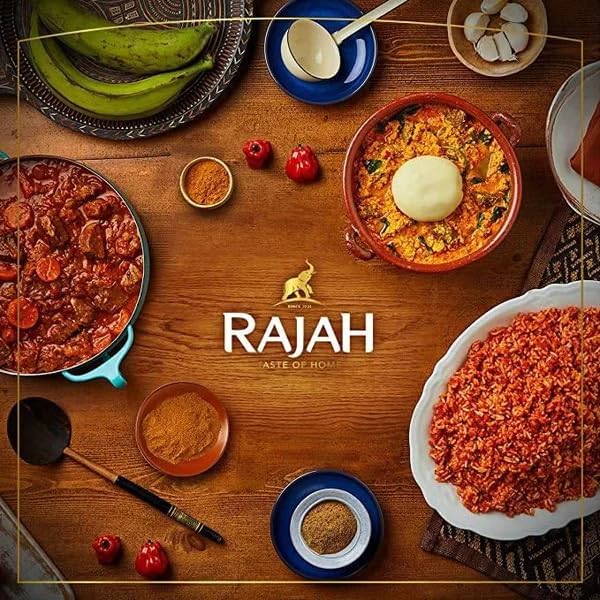 A vibrant spread of Indian dishes featuring Rajah Tandoori Masala, showcasing rich colors and authentic flavors.