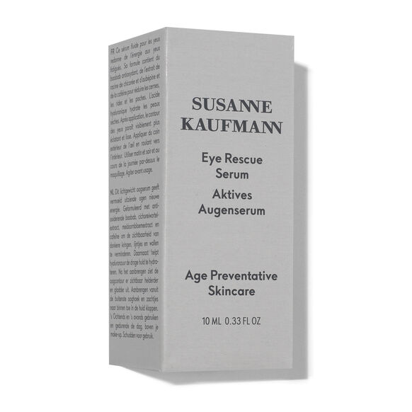 Susanne Kaufman Eye Rescue Serum packaging on a white background