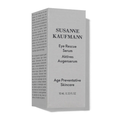 Susanne Kaufman Eye Rescue Serum packaging on a white background