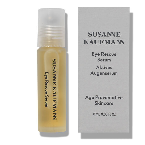 Susanne Kaufmann Eye Rescue Serum with packaging on a white background