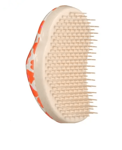 Tangle Teezer Original Mini hairbrush in orange and cream with detangling teeth for smooth, tangle-free hair.