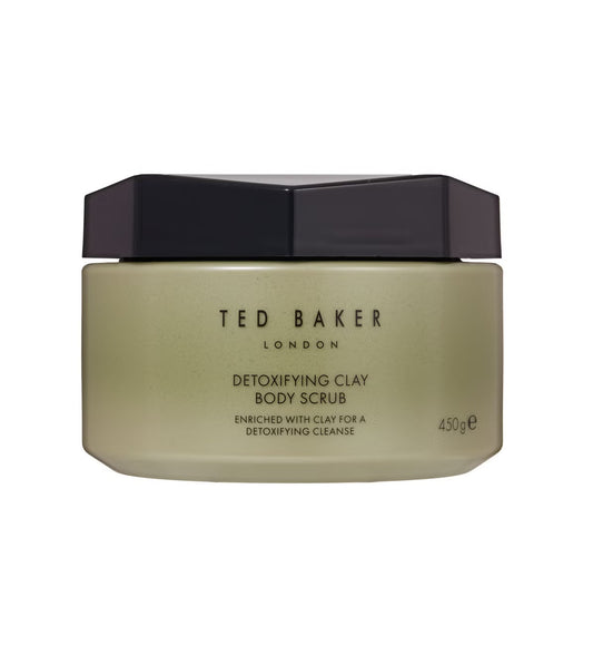 Jar of Ted Baker London Detoxifying Clay Body Scrub on a white background