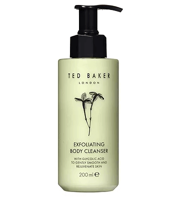 Ted Baker Jasmine & Lime Blossom Exfoliating Body Cleanser 200ml with glycolic acid for smooth rejuvenated skin.