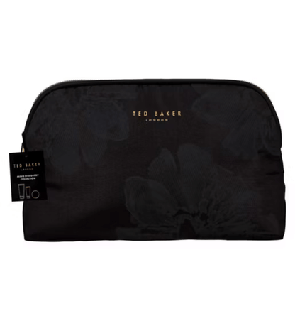 Ted Baker Minis Discovery Collection cosmetic bag with elegant floral design and brand logo.
