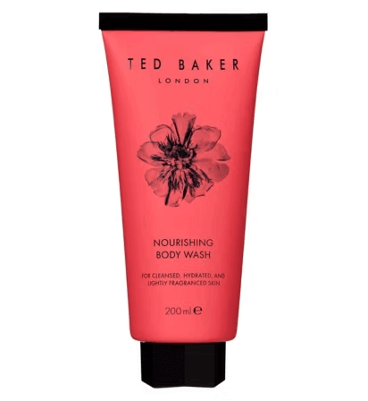 Ted Baker Peony & Camellia Body Wash 200ml tube for cleansed, hydrated, and lightly fragranced skin