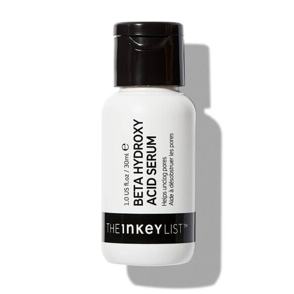 The INKEY List Beta Hydroxy Acid Serum 30ml bottle designed for oily and breakout-prone skin.