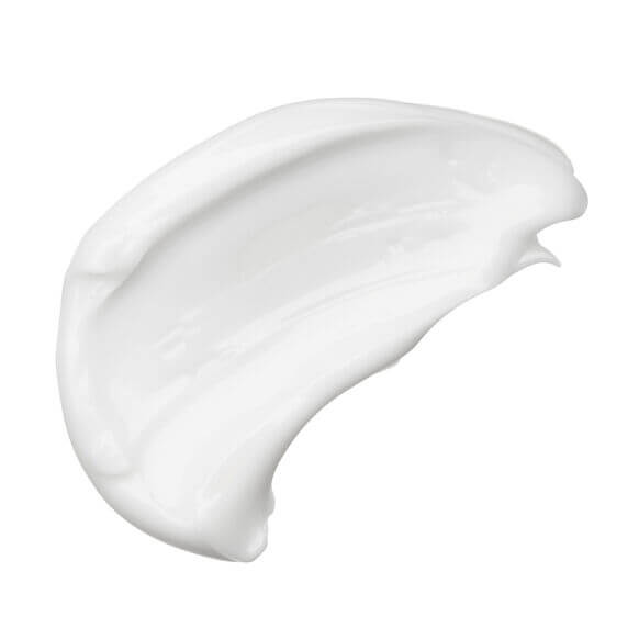 Swatch of The INKEY List Caffeine Eye Cream displaying a smooth, rich texture ideal for revitalizing tired eyes.