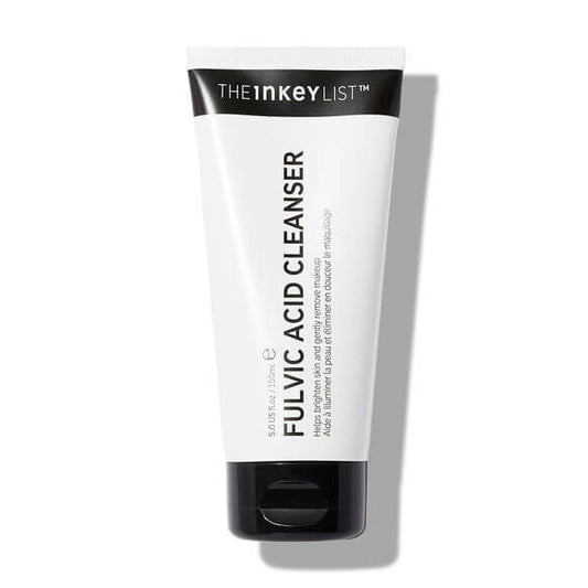 The INKEY List Fulvic Acid Cleanser 150ml tube for revitalizing and brightening all skin types.