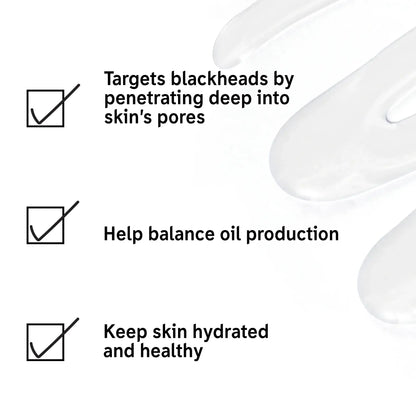 Key benefits of The INKEY List Oily Skin Solution: targets blackheads, balances oil, keeps skin hydrated.