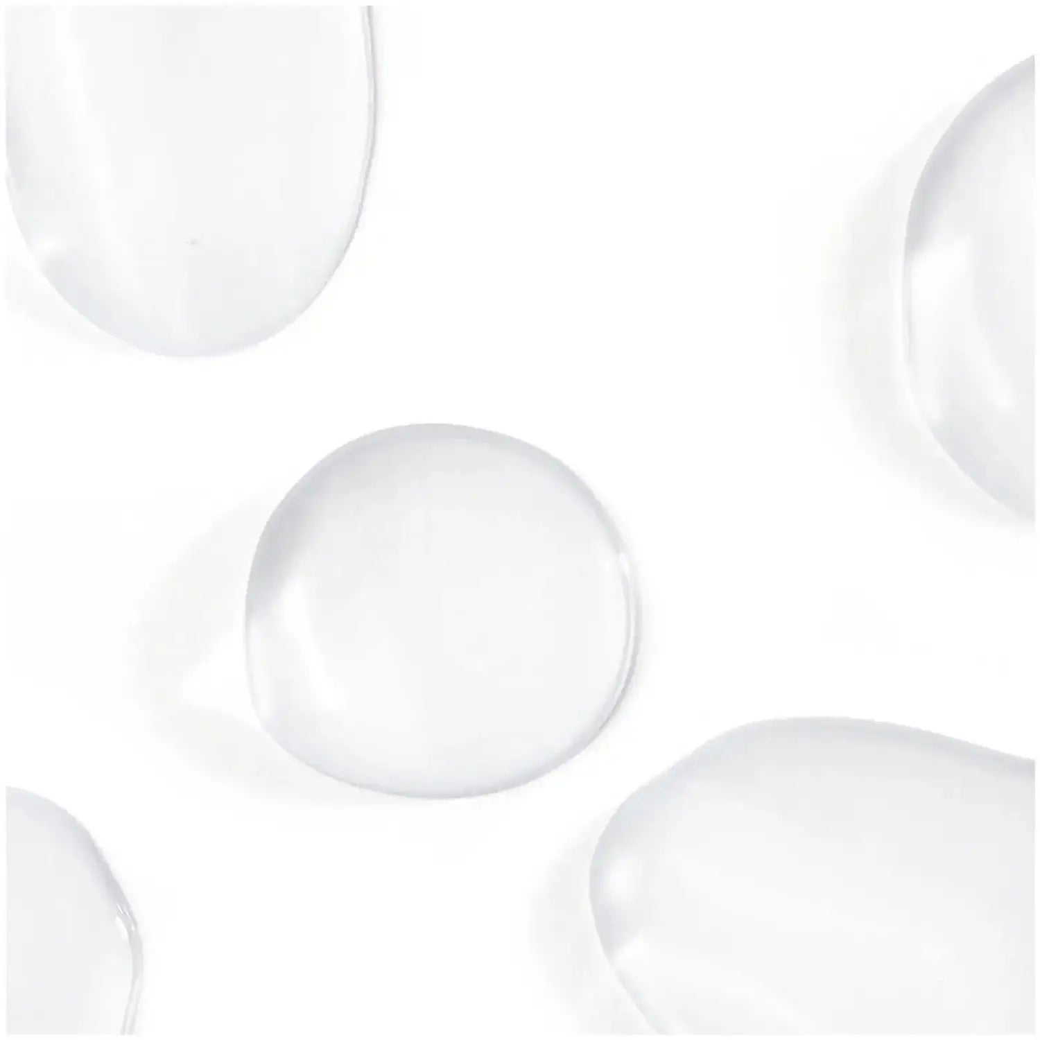 Close-up of clear gel droplets highlighting hydration for The INKEY List PHA Toner.