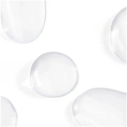 Close-up of clear gel droplets highlighting hydration for The INKEY List PHA Toner.