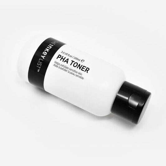 The INKEY List PHA Toner 100ml bottle designed for sensitive skin, promoting radiant and smooth complexions.
