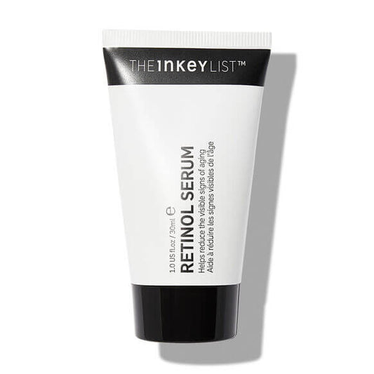 The INKEY List Retinol Serum 30ml tube for youthful skin, reduces fine lines with retinol and squalane.