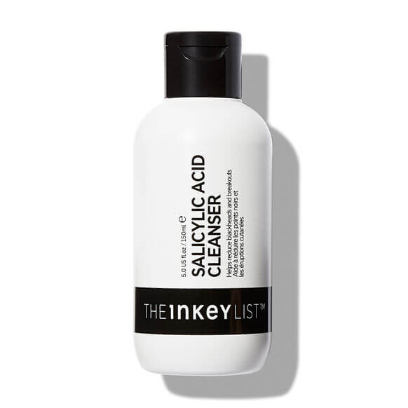 The INKEY List Salicylic Acid Cleanser 150ml for blemish-prone skin, targeting imperfections and oiliness.