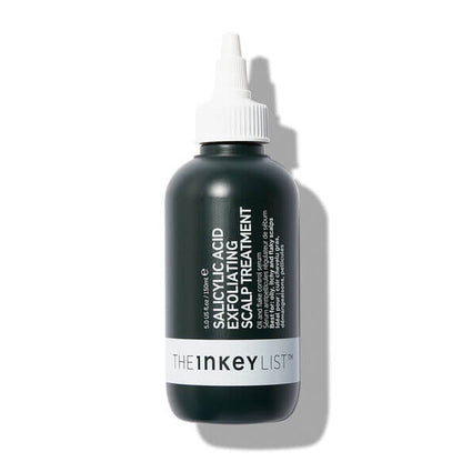The INKEY List Salicylic Acid Exfoliating Scalp Treatment bottle for healthy hair and scalp rejuvenation.
