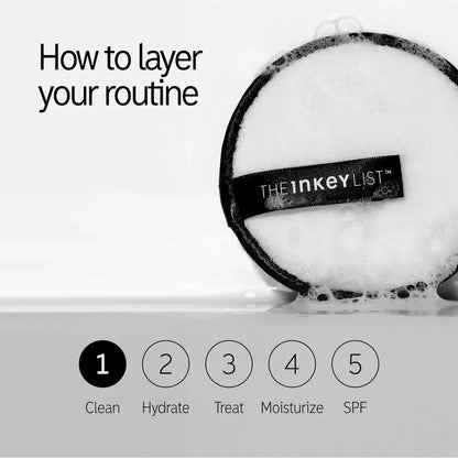 How to layer your skincare routine with THE INKEY LIST products for effective cleansing and hydration.
