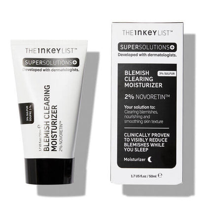 The INKEY List SuperSolutions 2% Novoretin™ Blemish Clearing Moisturiser 50ml for clearer skin.