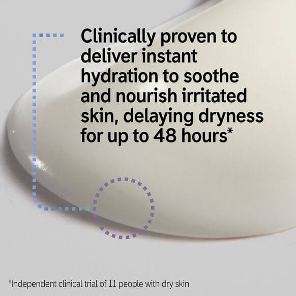 Product with text claiming instant hydration benefits on a white background
