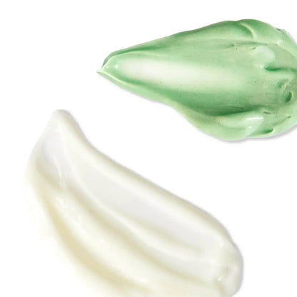 Green and white skincare creams showcasing The Inkey List Targeted Blemish Duo for treating blemishes.