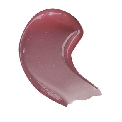 Swatch of The INKEY List Tripeptide Plumping Lip Balm showing a glossy, rose-tinted texture perfect for luscious lips.
