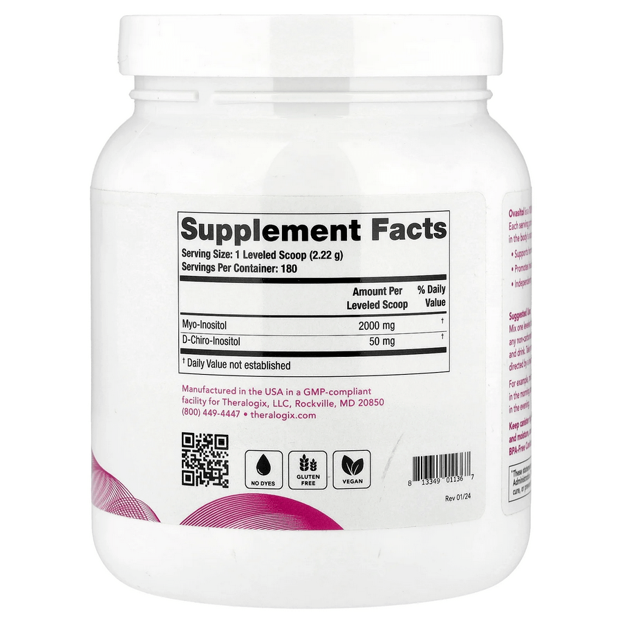 Theralogix, Ovasitol®, Inositol Powder Supplement, 400g