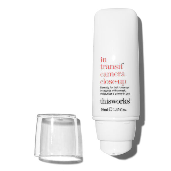 thisworks In Transit Camera Close Up 40ml bottle with cap, versatile beauty essential for flawless skin.