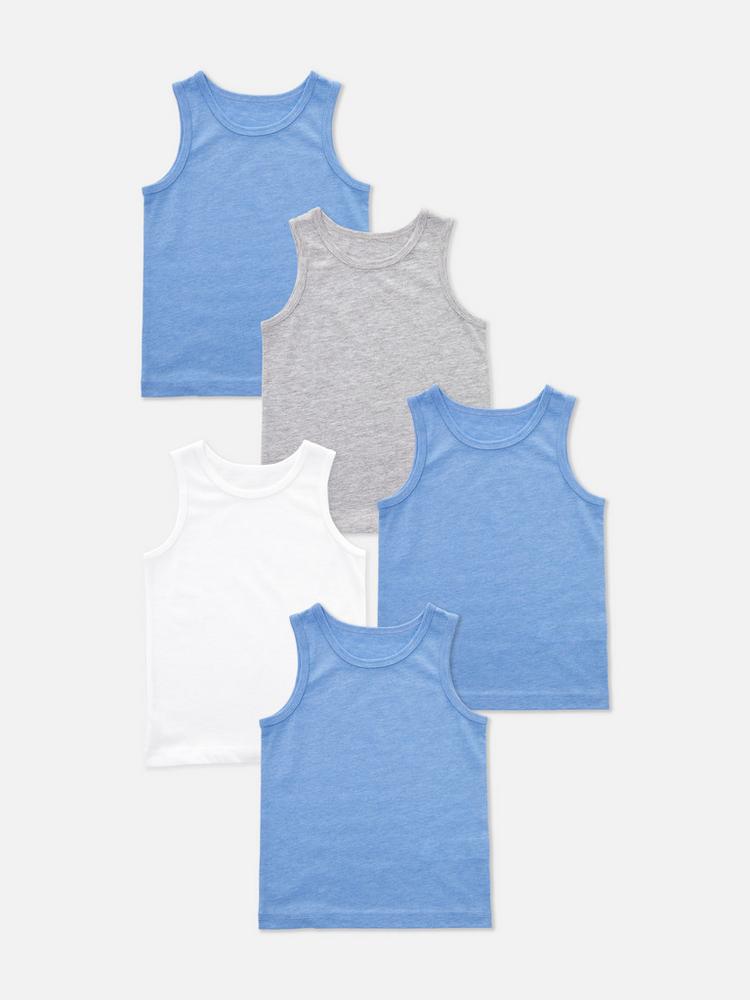 5pk Sleeveless Vests