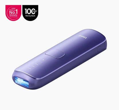 Ulike Air 3 IPL Hair Removal Device in purple, featuring a sleek design, ideal for smooth hair-free skin at home.